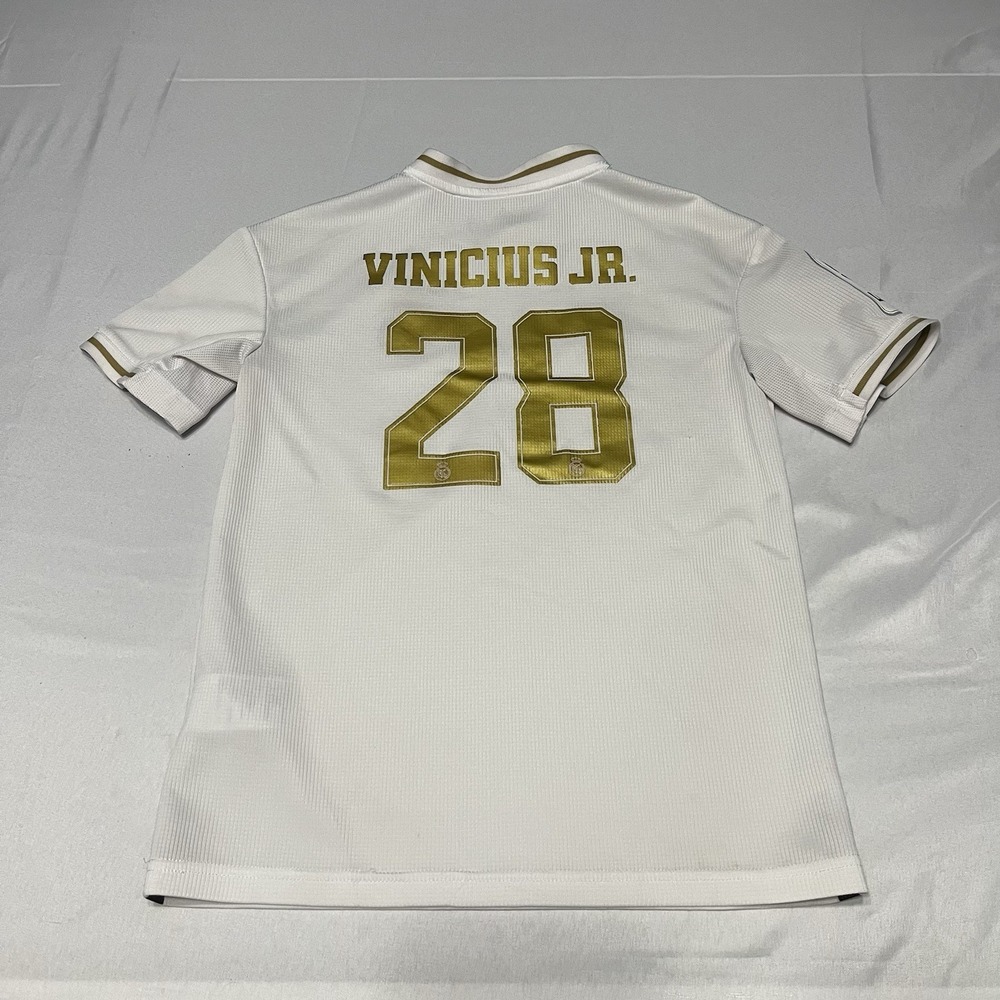 Adidas Real Madrid 2019-20 home Soccer Jersey Vinícius Júnior Youth Size Medium